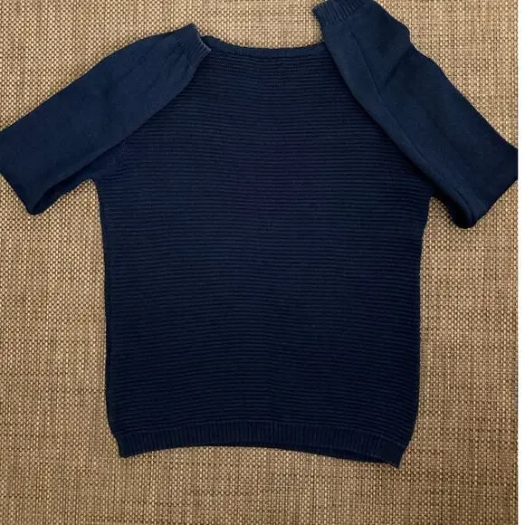 OLIVER SPENCER 100% Cotton Crewneck Long Sleeve Pullover Fisherman Sweater M - Picture 2 of 6